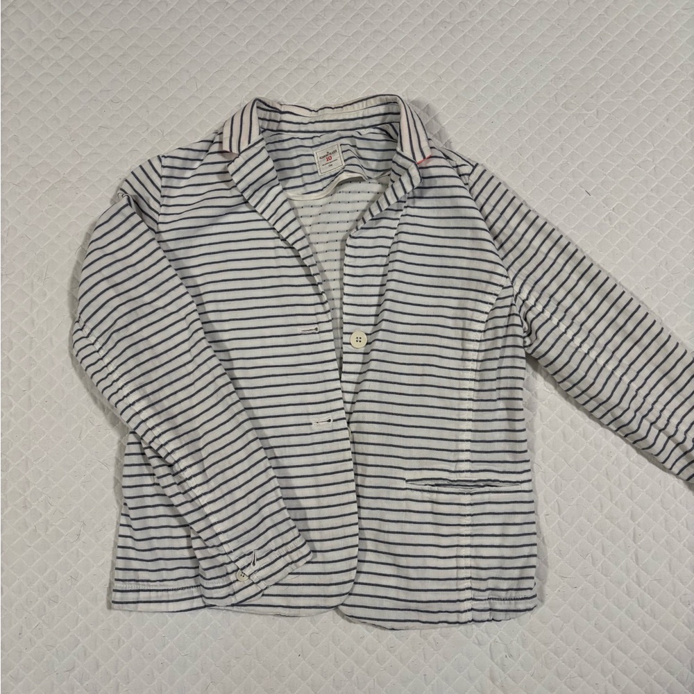 GAP Navy and White Striped Blazer